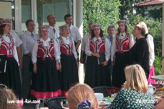 Koris Lauma aus Lettland beim Frühstückstreff in Darmstadt am 29.07.01